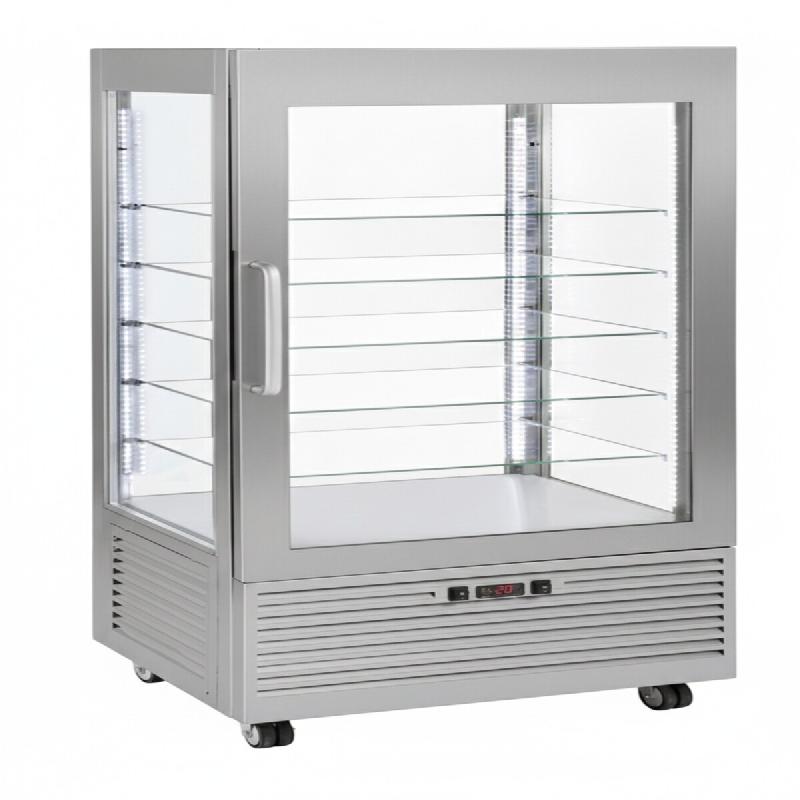 Roller Grill Vitrine 4 faces, verticale, négative ventilée, inox avec grilles, 480 litres RDN 80 FI - gris verre RDN 80 FI_0