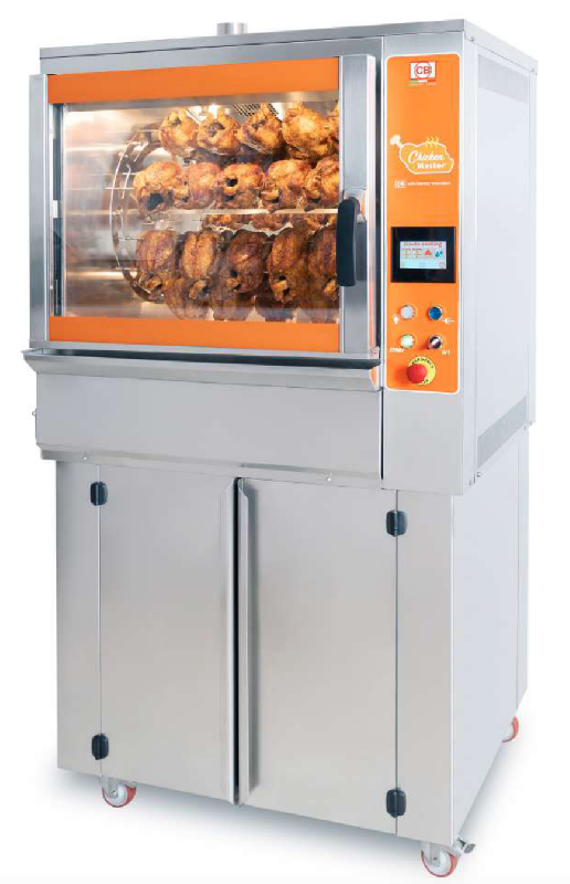 Rôtissoire électrique ventilée avec technologie infrarouge - 35 poulets - 7 balancelles - auto-nettoyage_0