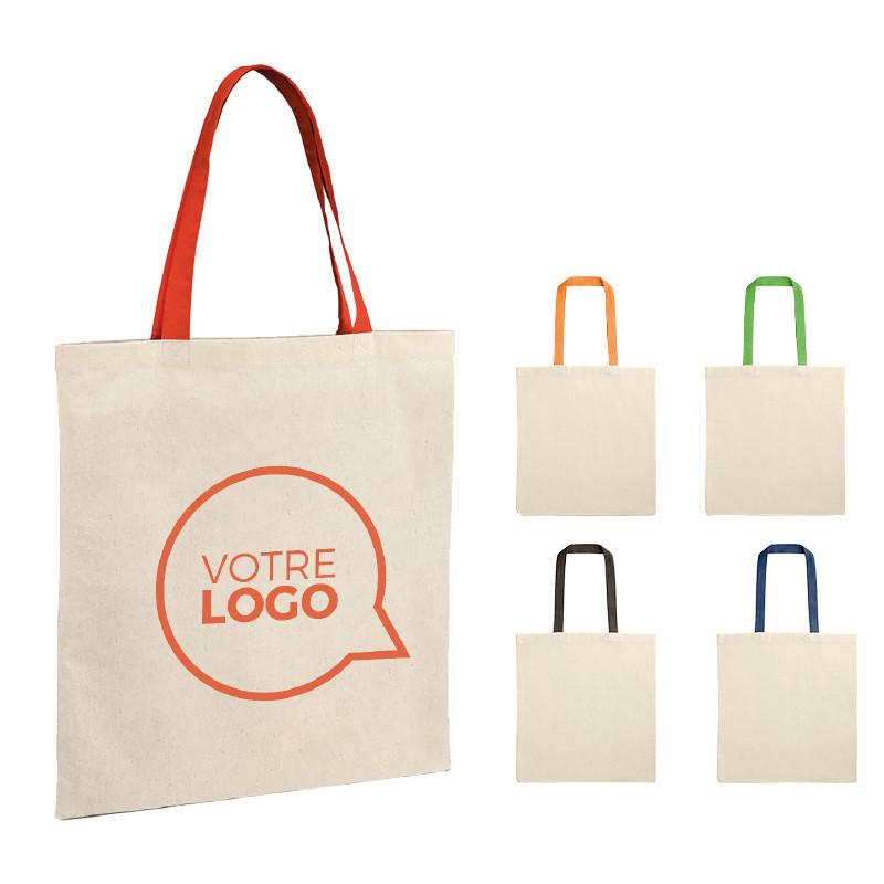 Sac shopping anses longues Vermont - Sacs publicitaires en coton_0