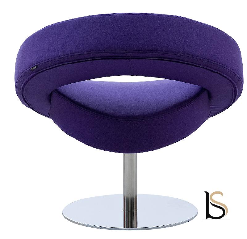 Siège Design en tissu Hello - Softline - Feld Mauve 581_1