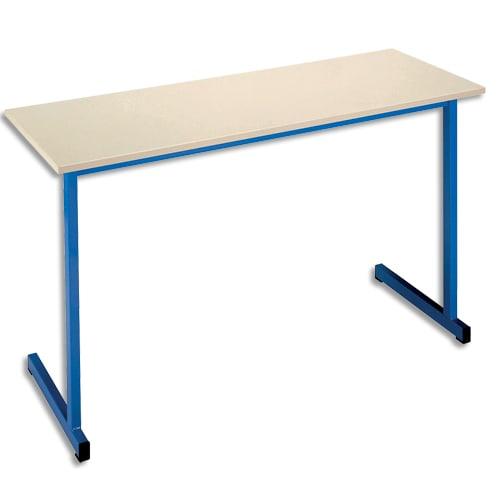STB Table scolaire biplace 130x50 - Hauteur 71 cm - Format 5 - Modèle HB_0