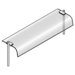 Superstructure avec vitre courbe DPA/V121 - 2090x360xh400 mm - 25 kg_0