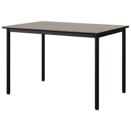 TABLE MALIBU 120X80 T6 4P STRA CHÊNE 1146/NOIR NOIR 9005 - MANUTAN EXPERT