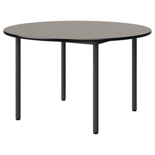 TABLE MALIBU Ø 120 T5 4P STRA ANTIB GRIS U727/NOIR GRIS 7016