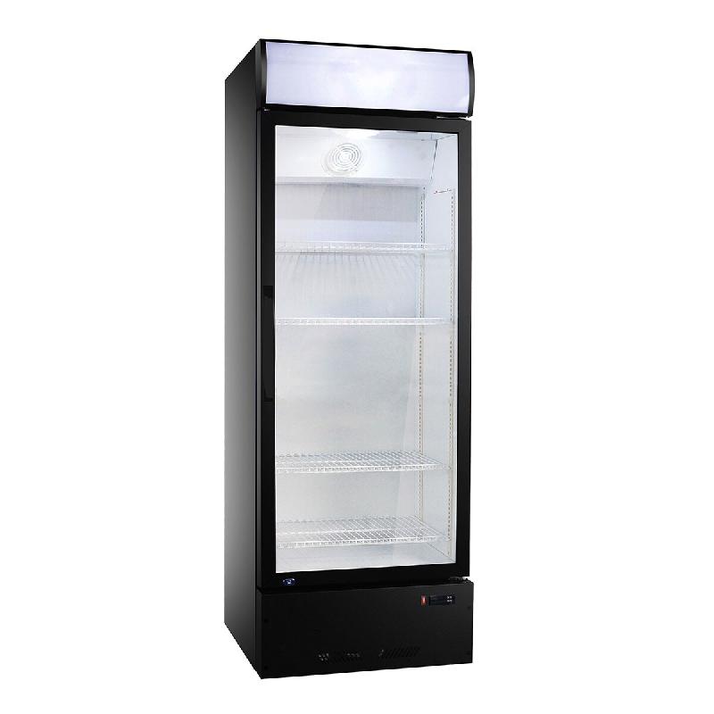 Vaiotec Réfrigérateur à boissons EASYLINE 290 litres avec dessus éclairé « noir », 600 x 570 mm - noir verre 10526_0