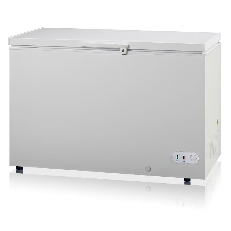 Vaiotec Réfrigérateur/congélateur EASYLINE 450 °C avec couvercle à charnière, 1275 x 750 mm - blanc acier 10083_0