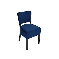 Venise chaise velours indigo - bleu multi-matériau 3661365000837_0