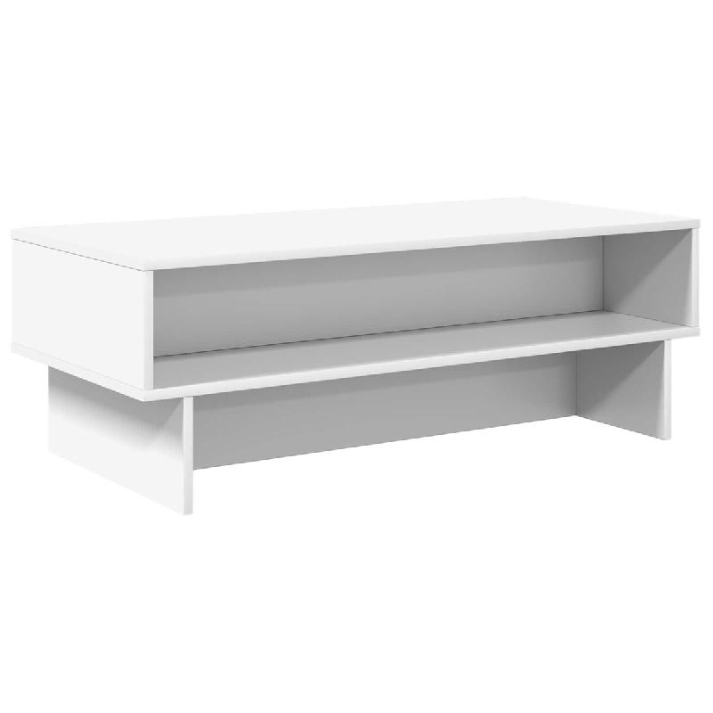 VidaXL Table basse Blanc 100 x 46 x 35 cm Bois d'ingénierie Modèle Atlas Core Élite - 8000236_0