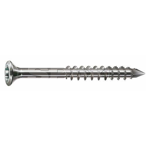 VIS À BOIS INOX - POUR BARDAGE BOIS - 4X70 - 100 PIÈCES - SPAX FAÇADE SPAX