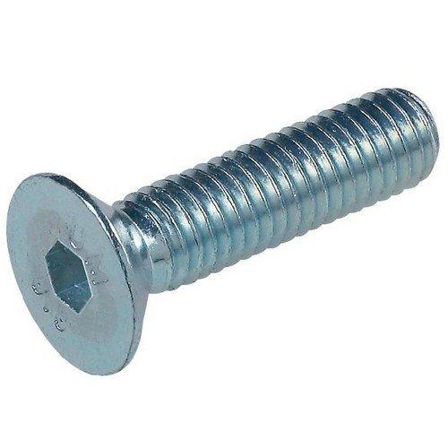 VIS À MÉTAUX TÊTE FRAISÉE HEXAGONALE CREUSE CLASSE 10.9 DIN 7991 ZINGUÉE 8X40 BOÎTE DE 100 - FHC8X40ZING
