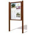 Vitrine extérieure étanche - robuste et design - H 1000 x 2010 mm - A4 x 27 - cadre aluminium_0