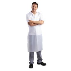 Whites Chefs Clothing Tablier bavette déperlant Whites blanc - A897_0