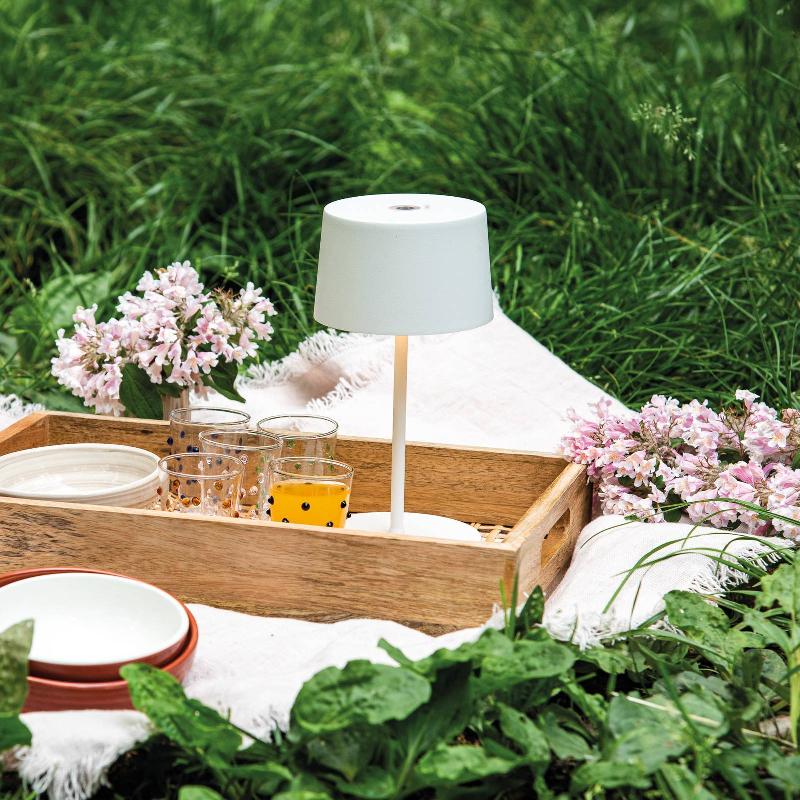 ZAFFERANO OLIVIA MINI LAMPE BATTERIE BLANC