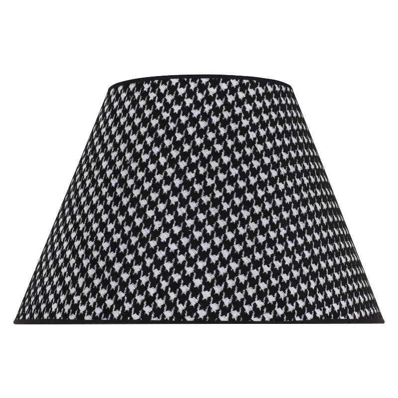 DUOLLA ABAT-JOUR SOFIA 26CM, MOTIF PIED-DE-POULE NOIR
