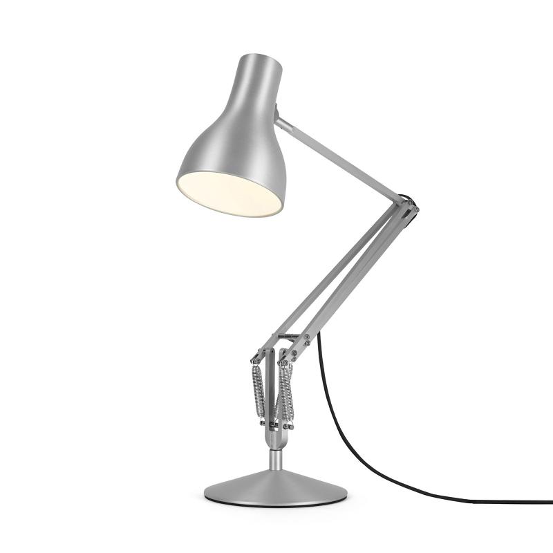 ANGLEPOISE TYPE 75 LAMPE À POSER ARGENTÉ BRILLANT