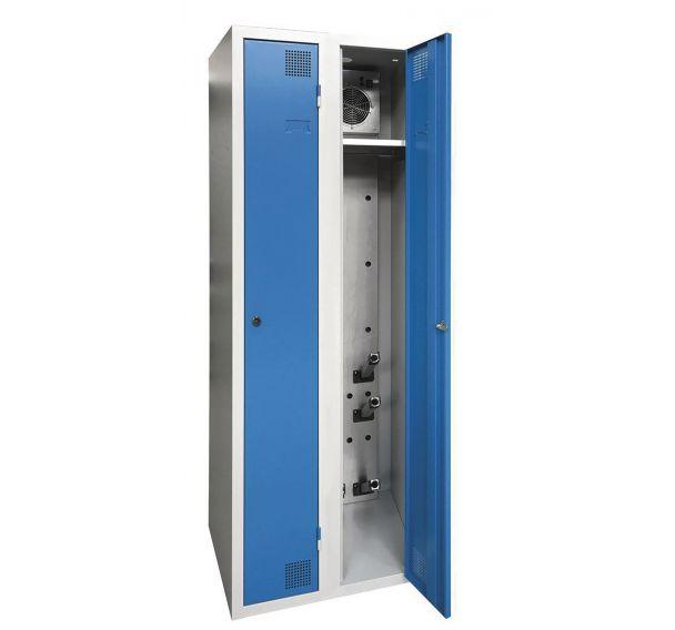 ARMOIRE SÉCHANTE IP 2 COLONNES À CLÉ BLEU CLAIR - MANUTAN COLLECTIVITÉS