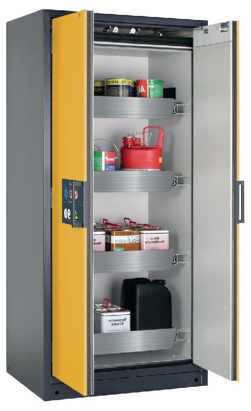 ARMOIRE SÉCURITÉ Q-CLASSIC-90 Q90.195.090 GRIS/JAUNE - MANUTAN COLLECTIVITÉS