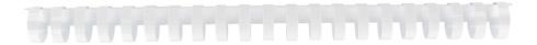 BAGUETTE RELIURE ANNEAUX PLASTIQUE PAVO 19 MM NOIRE - BOÎTE DE 100