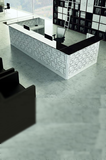 Banque d'accueil modulaire Screen X4 - solutions multiples pour bureaux ou stands_0