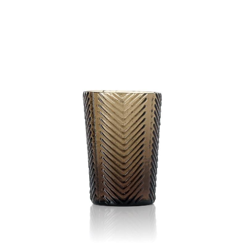 Bazar Bizar Tumbler en verre 6x6x10 cm fumé - gris verre INGC010Smo_0