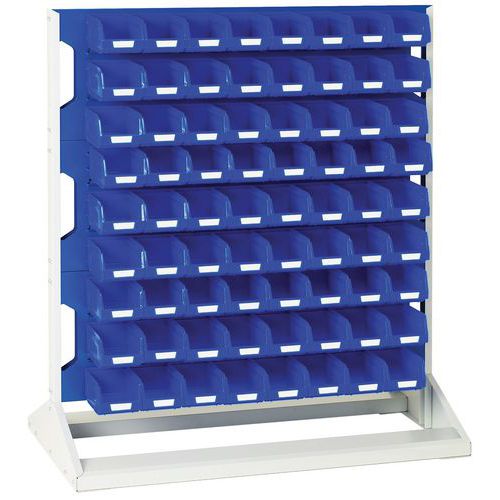 BOTT 1 RACK DOUBLE FACE 1000X550X1125MM - 144 BACS BLEUS - BOTT