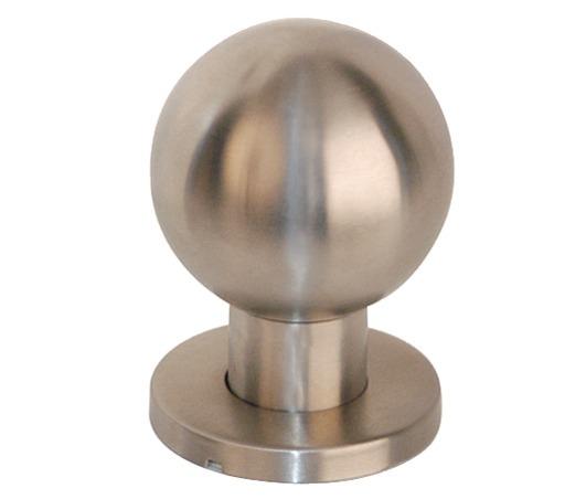 BOUTON DE PORTE FIXE ROND INOX D65 - CADAP - 186-72S