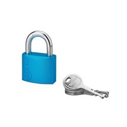 Cadenas à clé Colorful, laiton, intérieur, anse acier, 40mm, 3 clés - THIRARD - doré 3150269281140_0