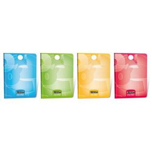 Calligraphe Lot de 10 Cahier Ligne 8000 A4, 96p./48 feuilles 90 g/m² piquées, couv. PP bleue, Séyès - 3210330181325_0