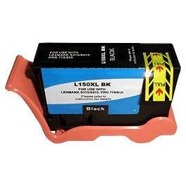 Cartouche jet d'encre compatible - Lexmark Pro 715/915/S315/S415/S515 (150XLBK) - Puce 750 pages - Noir 29ml - LE150XLBK_0