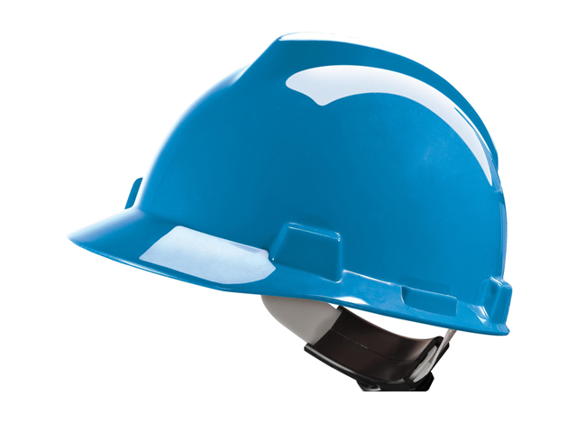 Casque de chantier V-Gard - robuste, confortable, fabriqué en France - calotte PEHD, normes EN397 et EN50365_0
