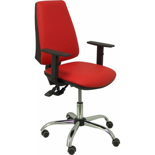 CHAISE DE BUREAU ELCHE S 24 HORAS SIMILICUIR ROUGE - PIQUERAS Y CRESPO