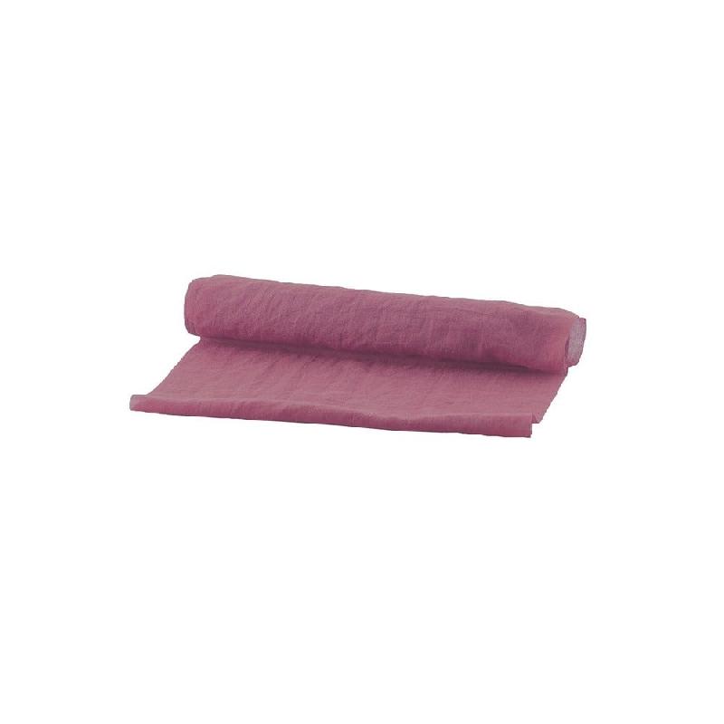 Chemin de table Tarlatane pourpre 28cm x 3m_0