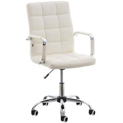 CLP Fauteuil de bureau Deli V2 similicuir Blanc - blanc polyester 191058702_0