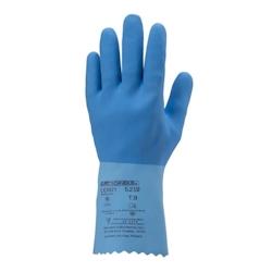Coverguard - Gants de protection chimique bleu en latex sur jersey coton adhérisé EURODIP 5220 (Pack de 12) Bleu Taille 10 - 3435241052209_0
