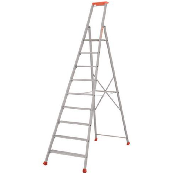 ESCABEAU 9 MARCHES TUBESCA MP PRO HAUTEUR ACCÈS 3.98 M HAUTEUR PLATEAU 1.98 M