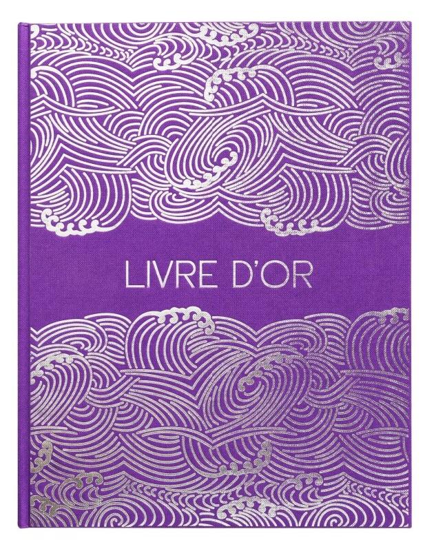Exacompta Livre d'Or Japan 22x27 cm, 100 pages, coloris violet - 3130630473039_0