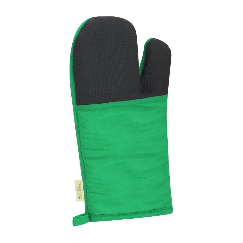Gant Vert en coton biologique avec revêtement en caoutchouc - 5601316774262_0