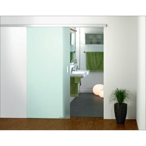 GARNITURE POUR PORTE COULISSANTE EN VERRE - 100 KG - PORTA G 100 HAWA