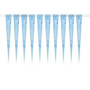 Guirlande de fanions bleue & chiffre argenté 60 - 83442_0