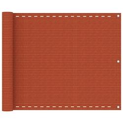 Helloshop26 - Écran de balcon brise pare vue protection confidentialité 75 x 500 cm PEHD orange 02_0010299 - 3000561547768_0
