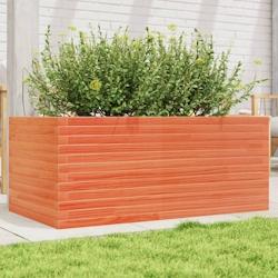 Helloshop26 - Jardinière bac lit surélevé plantes fleurs terrasse jardin cire 110 x 60 x 45,5 cm bois de pin massif marron 02_0038440 - 3000217672509_0