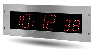 Horloge LED Style II 7S Hopital sans pupitre, POE, NTP, LED rouge - BODET_0