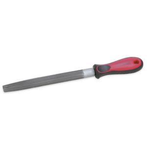 LIME DEMI-RONDE MI-DOUCE LONGUEUR 250MM, MANCHE BI-MATIÈRE