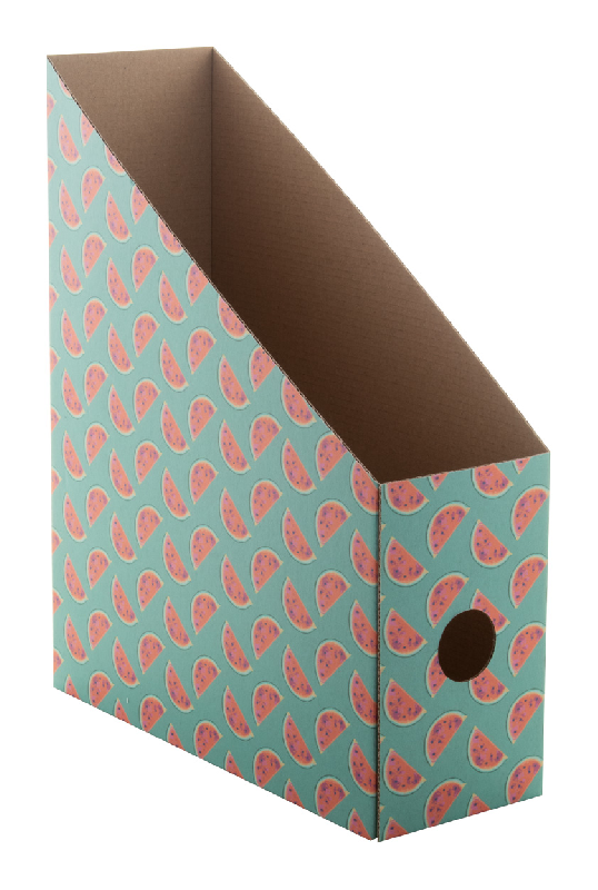 Organiseur pour fichiers de bureau personnalisable - en carton ondulé - impression quadri - livré à plat_0