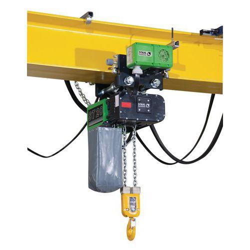 PALAN ÉLEC AVEC CHARIOT ÉLEC 2 BRINS 2 VITESSES 2000 KG - STAHL CRANE SYSTEMS