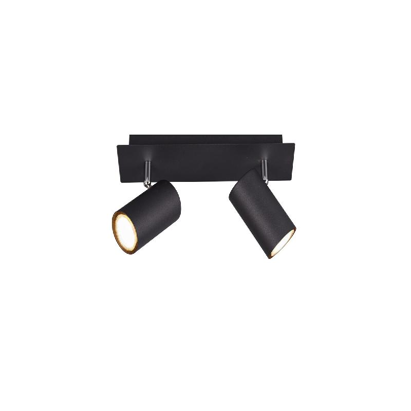 Plafonnier/applique Led 2 lampes culot GU10 noir - Trio - Marley II - 4017807408638_0