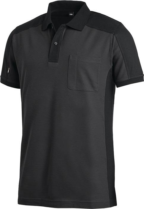 Polo KONRAD taille XL anthracite/noir 60 % CO / 40 % PES FHB_0