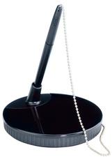 PORTE-STYLO, EXCLUSIF, AVEC CHAÎNETTE À BOULE NOIR