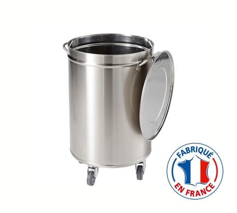 Poubelle inox ronde 50l cpb05r - sofinor_0