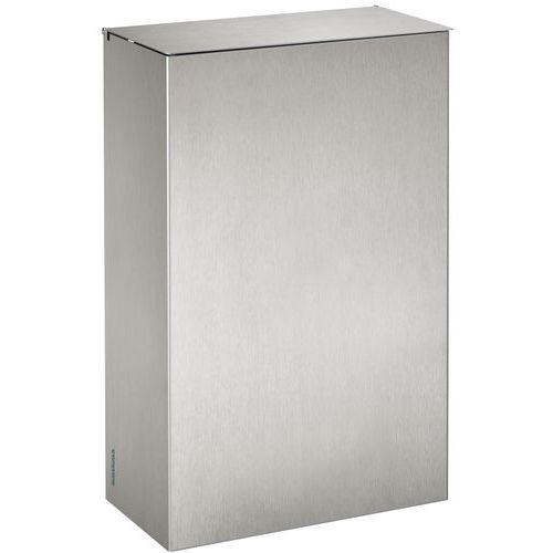 POUBELLE POUR SANITAIRE 10 L MURALE AVEC ÉTRIER AXOS INOX BROSSÉ - ROSSIGNOL PRO